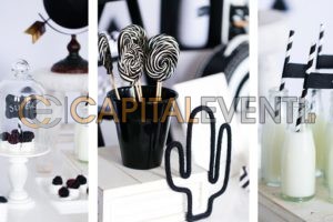 Tema Black and White per festa di compleanno di 18 anni